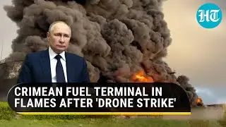 Ukraine bid to blow up Russian Navy Fleet? Black smoke engulfs Crimea after oil tank fire