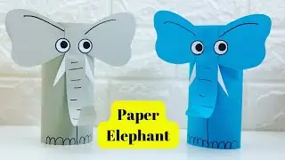 How To Make Easy Origami Paper Elephant  For Kids / Craft Ideas / Paper Craft Easy / KIDS crafts