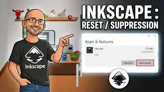 Inkscape 1.4.2 English Tutorial - Reset Preferences - Deleting Inkscape (Episode 64)