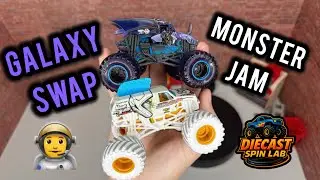 Monster Jam INSANE Custom Swap: Bakugan Dragonoid Galaxy Meets Gears & Galaxies Mohawk Warrior!