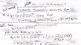 Leibnitz Theorem|2024 PU|All concepts|Mathematics-I BE Civil Computer|Purbanchal University TU PoU
