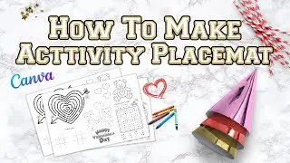 How To Make Activity Placemats for kids on Canva
