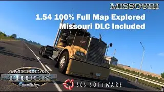ATS V1.54 100% FULL MAP EXPLORED INCLUDING MISSOURI DLC (NO LINK INCLUDED)