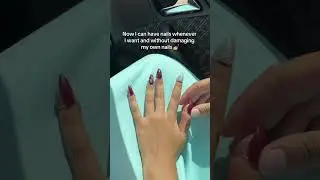 Reusable, Protect your nail and Maintenance Free ✨💅 #nails #falsenails #nailart