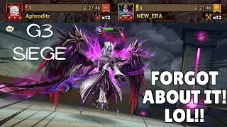 G3 SIEGE : Aphroditє / NEW_ERA - I Am Not Afraid Of The Dark Demon Buff! - Summoners War