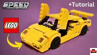 LEGO Lamborghini Countach LP5000 | With Lambo Doors | Engine | Review + Tutorial