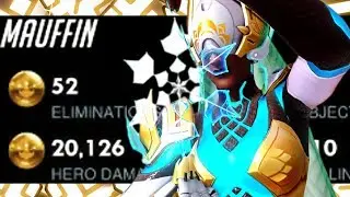 MOUFFIN DOMINATING AS SYMMETRA! 52 ELIMS! [ OVERWATCH SEASON 18 TOP 500 ]