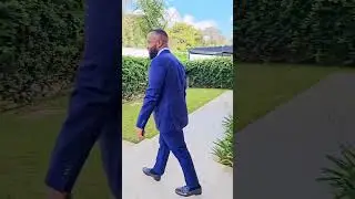 Mining CS Hassan Ali Joho jumps on a dance challenge as he departs his home for work.