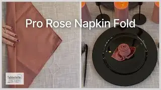 Pro Napkin Fold: Rose Tutorial🌹| TableclothsFactory Event Styling | Tableclothsfactory.com