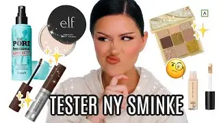 FIRST IMPRESSION 😬💄 | TESTER NYE PRODUKTER | Helene Heméra