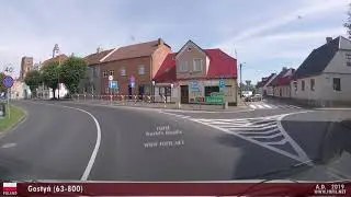 Gostyń (63-800) - POLAND DASHCAM 2019 Road Trip WWW.TOFIL.NET