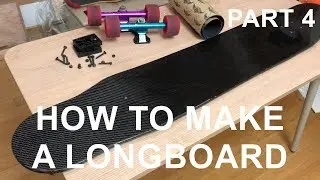 How to make a longboard PART4 (Carbon Fiber, Concrete Press)