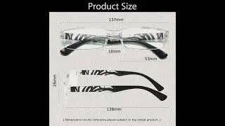 Womens Slim Rectangle Half Frame Blue Light Blocking Reading Glasses Readers