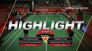 Leo Rollycarnando/Pramudya K. (Djarum Kudus) VS Fadhillah Yusuf/M. Rizky Putra (Tangkas Intiland)