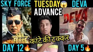 SKY FORCE Day 12 Advance Booking Report | DEVA Day 5 Advance Booking Report | SKY FORCE Collection