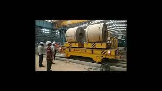 Coil Transfer car#Steel Projects#Interbay Movement#Make in 🇮🇳 Concept#Yellowstone Make