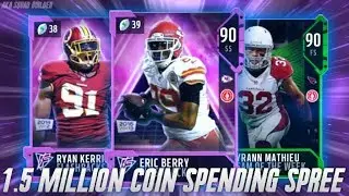 HUGE 1.5 MILLION COIN SHOPPING SPREE! 90 OVERALL PICKUPS, FLASHBACKS! | MADDEN 18 SHOPPING SPREE
