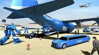 US Police Limousine Car Robot Quad Bike Transport (by Tap Dragon Games) Android Gameplay [HD]
