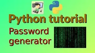 Password generator - Python project for beginners (12)