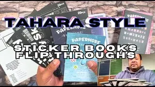 FLIP THROUGH | TAHARA STICKER BOOKS #plannercommunity #flipthru