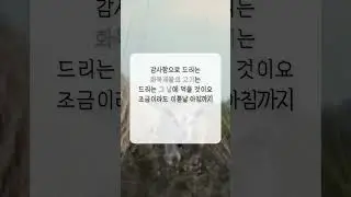 레위기 7:15 | 15초 묵상 | 강진실TV | 구미남교회 강진실 목사