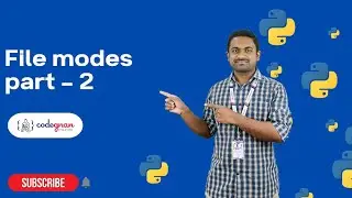 File modes in python - 2 | Python Tutorials - 2022 | Codegnan