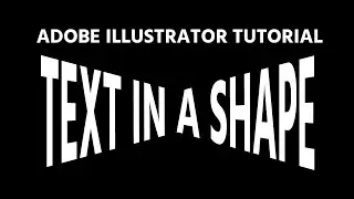 How To Create a Shape with Text | Adobe Illustrator Tutorial