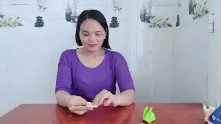 FOLDING A MINI RABBIT WITH SUPER BEAUTIFUL LIGHT YELLOW PAPER MODEL 03
