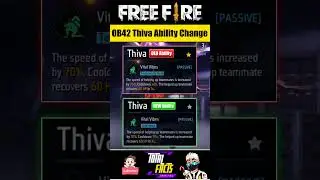 Free Fire OB42 Update NEW Thiva Vs OLD Thiva Character Ability Changes