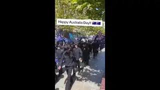 Counter-protesters crash Australia Day demonstration