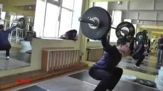 Молодец Андрей ! Рывок  штанги - 75 кг . YRR