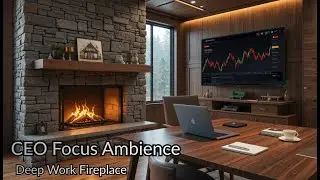🔥 CEO Focus Ambience &mdash; Deep Work Fireplace for Productivity (LIVE 24/7)
