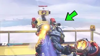 Overwatch - Conductor Reinhardt's Charge is Amazing 🚂