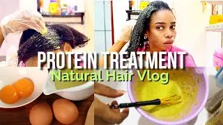 VLOG: Day in My Life Vlog | Protein Treatment for Healthy Hair Growth