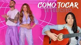 Como Tocar Te Felicito - Shakira Ft Raw Alejandro | Tutorial de Guitarra with English Subtitles
