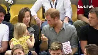 Prince Harry's popcorn swiped by toddler