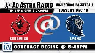 Lyons vs Sedgwick Varsity Basketball Lyons Radio 12-16-25