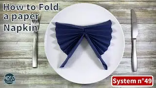 How to fold a paper napkin - table decoration ideas | Napkin folding