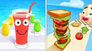 Juice run - Sandwich run - New Android Games Gameplay Trailer