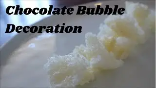 White Chocolate Bubble Decoration | Chocolate Honeycomb