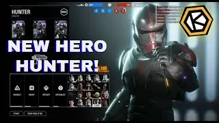 NEW HERO HUNTER Gameplay!! (KYBER V2) | Conquest - Star Wars Battlefront II