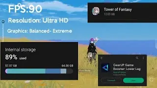 I tried Game booster and Maximize the settings, here is the result. - Tower of Fantasy