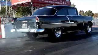 55 Chevy Burn Out Nice