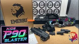 🔥NEW! EMERBU TOYS - Entry Level P90 Style Gel ball Blaster - Lots of Accessories! 🔥