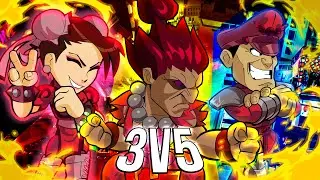 3 PROS vs 5 NOOBS!? REMAKE | Crew Battle (Brawlhalla)