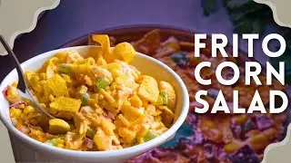 Легкий салат из кукурузы фрито | Рецепт быстрой летней закуски