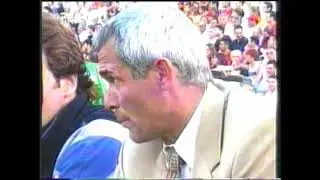 Rueda de prensa de despedida de Cúper del R. Mallorca (1998-99)
