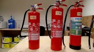 Extintor de Incêndio  e tipos de extintores