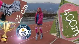 400m Running in 22 cm Heelless Shoes Challenge