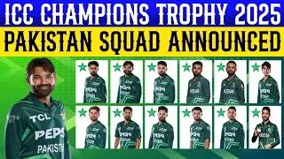 ICC Champions trophy 2025 Pakistan Squad | Pakistan Squad announced by Cricket THRONE